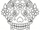 Coloriage Tête De Mort Mexicaine : 20 Dessins À Imprimer dedans Tete De Mort A Colorier