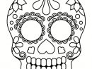 Coloriage Tête De Mort Mexicaine : 20 Dessins À Imprimer dedans Tete De Mort A Colorier