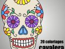 Coloriage Tête De Mort Mexicaine : 20 Dessins À Imprimer serapportantà Dessin Gommette A Imprimer