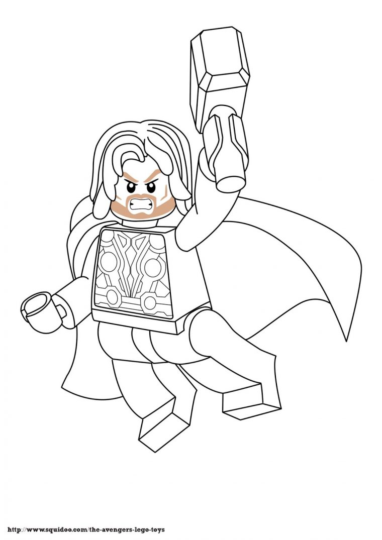 Coloriage Thor Facile encequiconcerne Coloriage Thor A Imprimer Gratuit