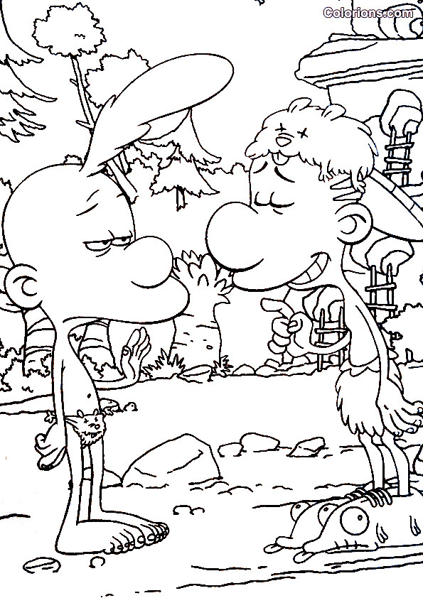 Coloriage Titeuf Dans La Forêt Dessin Gratuit À Imprimer concernant Dessin Forêt À Imprimer