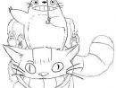 Coloriage Totoro Chat Bus | Danieguto pour Coloriage Totoro A Imprimer