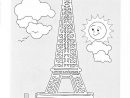 Coloriage Tour Eiffel Gratuit pour Tour Eiffel À Imprimer