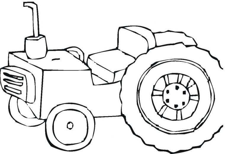 Coloriage Tracteur 2 | 321 Coloriage serapportantà Coloriage Tracteur