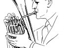 Coloriage Tuba À Imprimer Gratuitement tout Coloriage Instrument De Musique