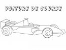 Coloriage Voiture De Course - Formule 1 Avec Pilote - Tête pour Voiture De Course À Colorier