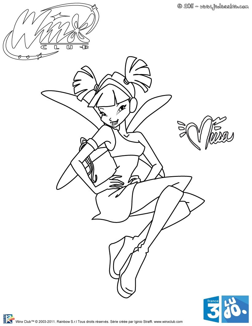 Coloriage Winx En Ligne intérieur Coloriage En Ligne Winx