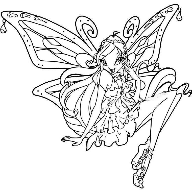 Coloriage Winx Enchantix A Imprimer Gratuit - Az Coloriage serapportantà Coloriage En Ligne Winx