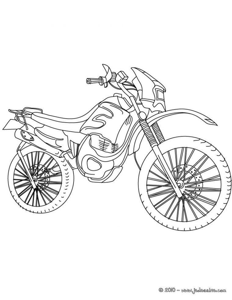 Coloriage204: Coloriage De Moto Cross A Imprimer serapportantà Coloriage Moto Cross À Imprimer