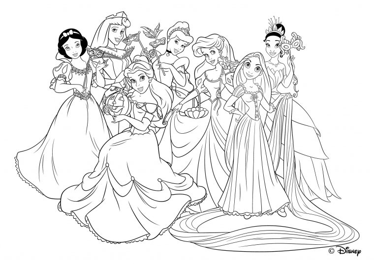 Coloriage204: Coloriage Princesses Disney À Imprimer dedans Coloriage A Imprimer Disney