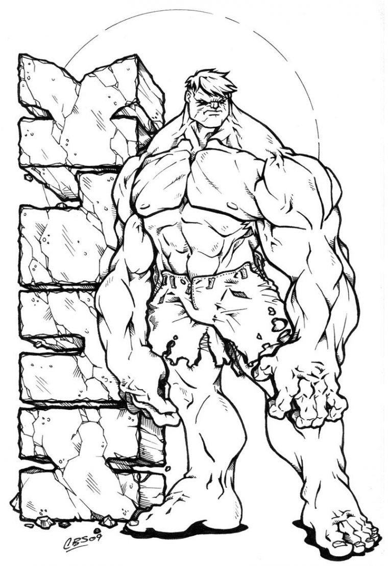 Coloriages À Imprimer : Hulk, Numéro : 755311 pour Coloriage Hulk