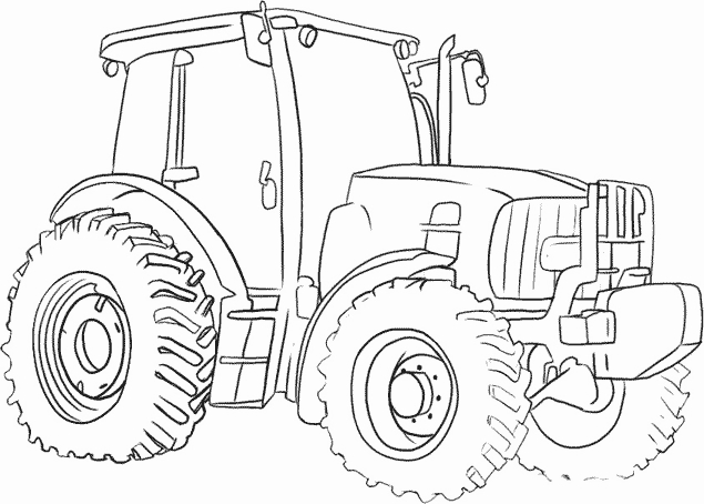 Coloriages À Imprimer : Tracteur, Numéro : 7624 tout Coloriage De Tracteur À Imprimer