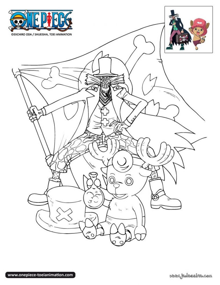 Coloriages Coloriage Chopper Et Le Docteur Hiluluk – Fr pour Coloriage One Piece A Imprimer