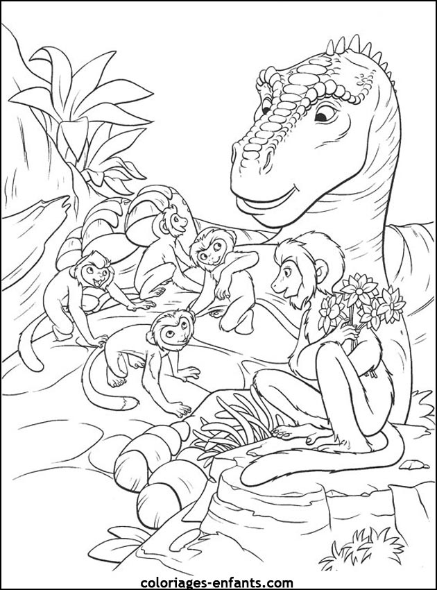 Coloriages De Dinosaures avec Dinausore Coloriage