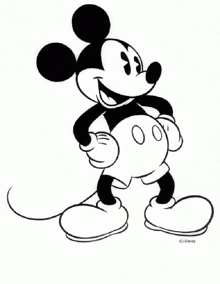 Coloriages Des Amis De Mickey - Mickey Mouse destiné Dessin À Colorier Mickey