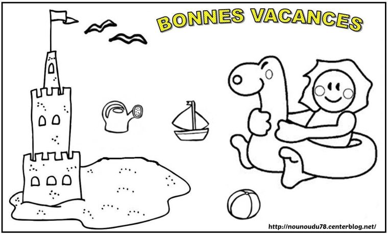 Coloriages Ete destiné Coloriage Été Maternelle