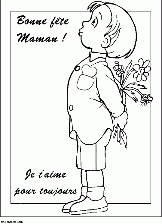 Coloriages Fete Des Mere – Page 2 pour Coloriage Fete Des Maman A Imprimer