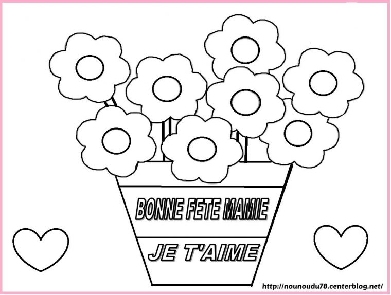 Coloriages Fete Des Meres Et Mamies pour Coloriage Bonne Fete Mamie Coloriages Fete Des Meres Et Mamies pour Coloriage Bonne Fete Mamie