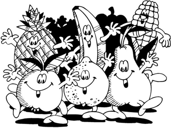 Coloriages Fruits Et Legumes encequiconcerne Coloriage Fruits Et Legumes