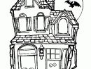 Coloriages Halloween - La Maison Hantée A Imprimer intérieur Coloriage Chateau Hanté