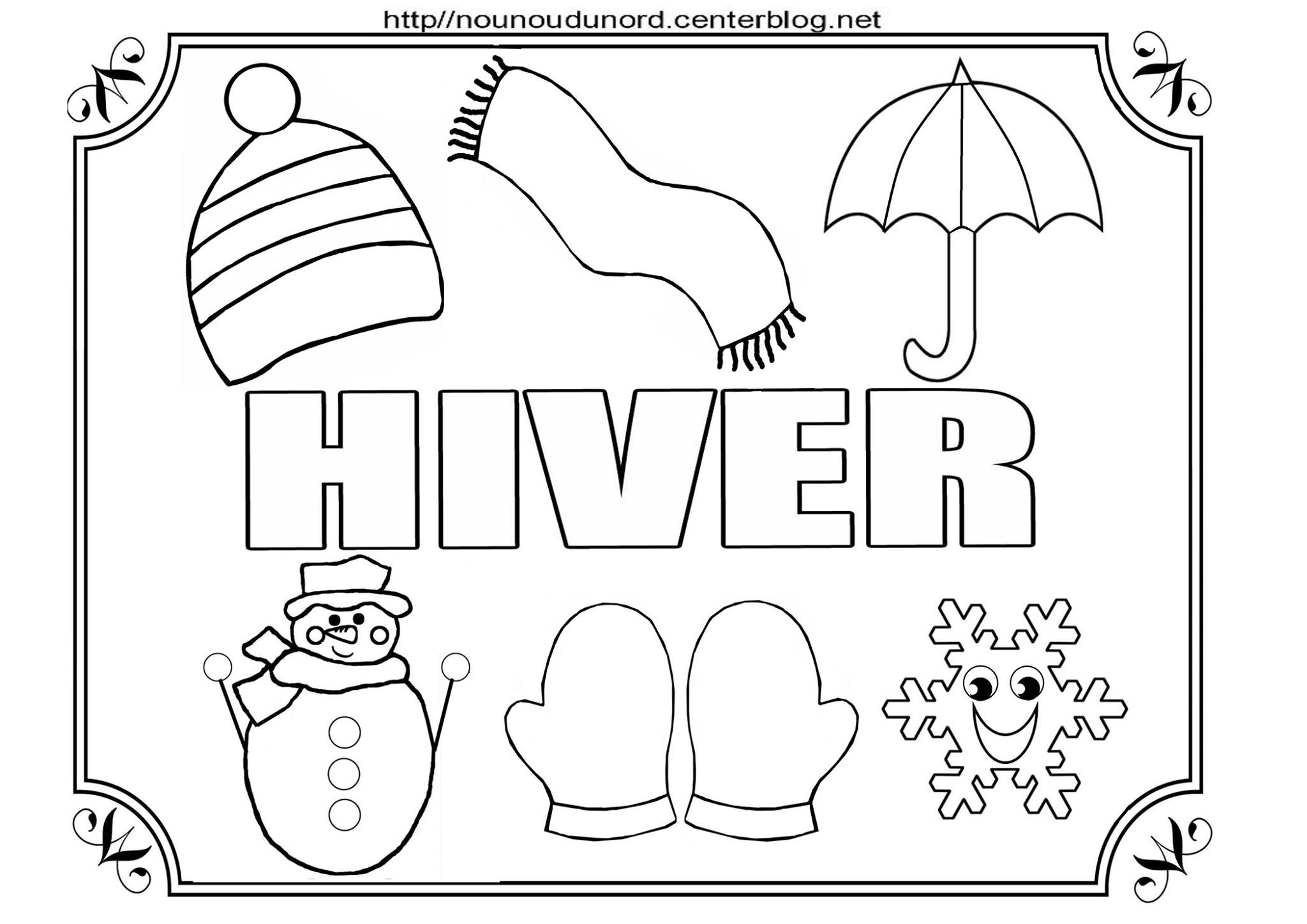 Coloriages Hiver - Assistante Maternelle Argenteuil - Orgemont concernant Coloriage Maternelle