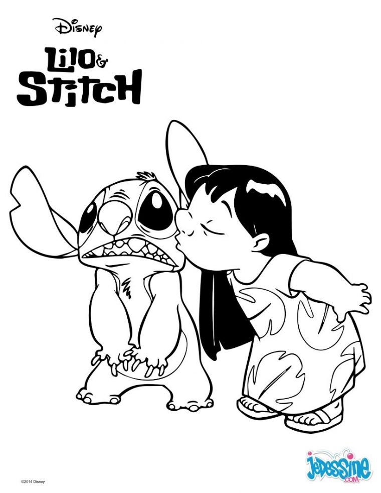 Coloriages Lilo Et Stitch – Fr.hellokids destiné Coloriage Lilo Et Stitch A Imprimer Gratuit