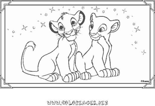 Coloriages Roi Lion Page 1 Héros à Coloriage Simba A Imprimer Gratuit