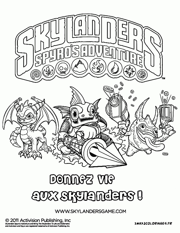 Coloriages Skylanders – Skylanders: Spyro'S Adventure A intérieur Coloriage Skylanders À Imprimer Coloriages Skylanders – Skylanders: Spyro'S Adventure A intérieur Coloriage Skylanders À Imprimer