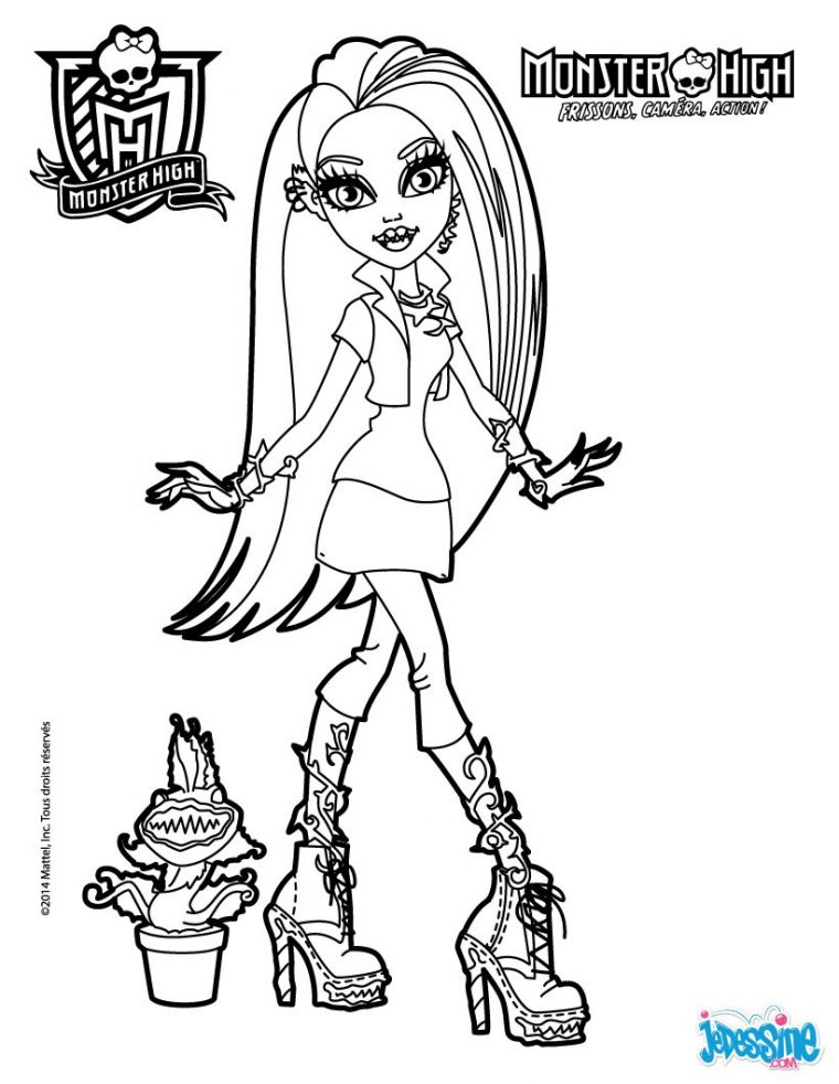 Coloriages Venus Mcflytrap Et Chewlian La Dionée – Fr dedans Monster High Jeux De Coloriage