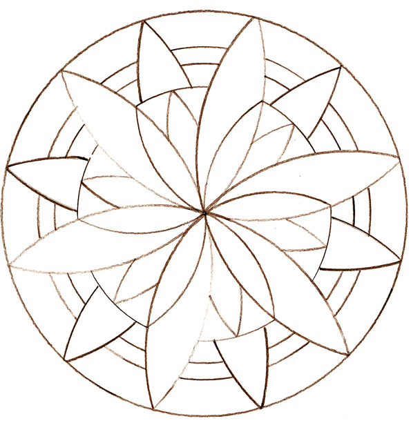 Colorier Des Rosace intérieur Dessin Rosace Fleur Colorier Des Rosace intérieur Dessin Rosace Fleur