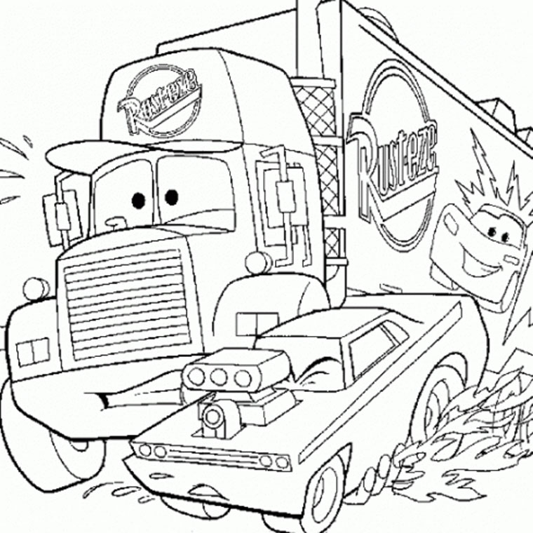 Colorier Un Camion De Pompier avec Coloriage Camion A Imprimer