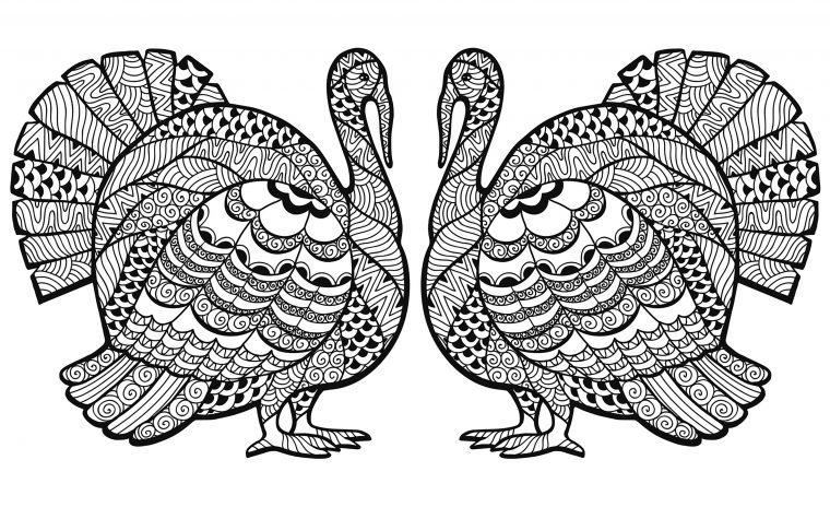 turkey mandala coloring pages