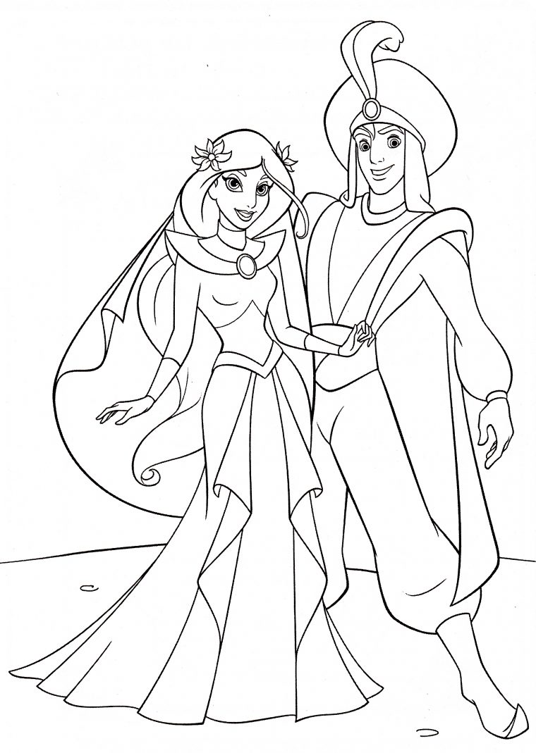 Coloring Pages Aladdin – Yahoo Image Search Results pour Princesse Coloriage