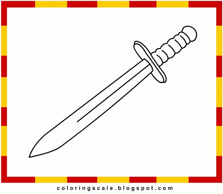 Coloring Pages Swords Free – Coloring For Kids 2019 avec Coloriage Épée