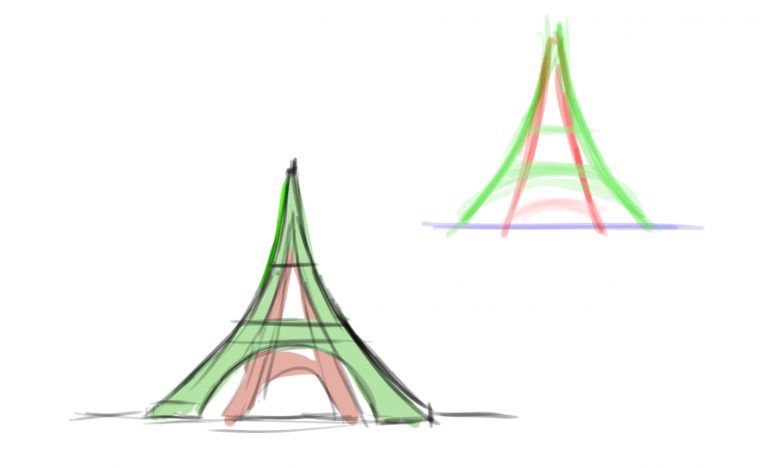 Comment Dessiner La Tour Eiffel – Dessindigo intérieur Dessiner La Tour Eiffel
