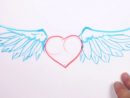 Comment Dessiner Un Cœur Avec Des Ailes ? - Minutefacile concernant Comment Dessiner Un Avion Avec Facile