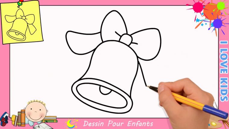 Comment Dessiner Une Cloche De Noël Facilement Etape Par intérieur Dessin De Noêl