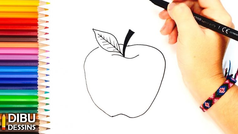 Comment Dessiner Une Pomme| Dessins Faciles – à Comment Dessiner Des Tournesols