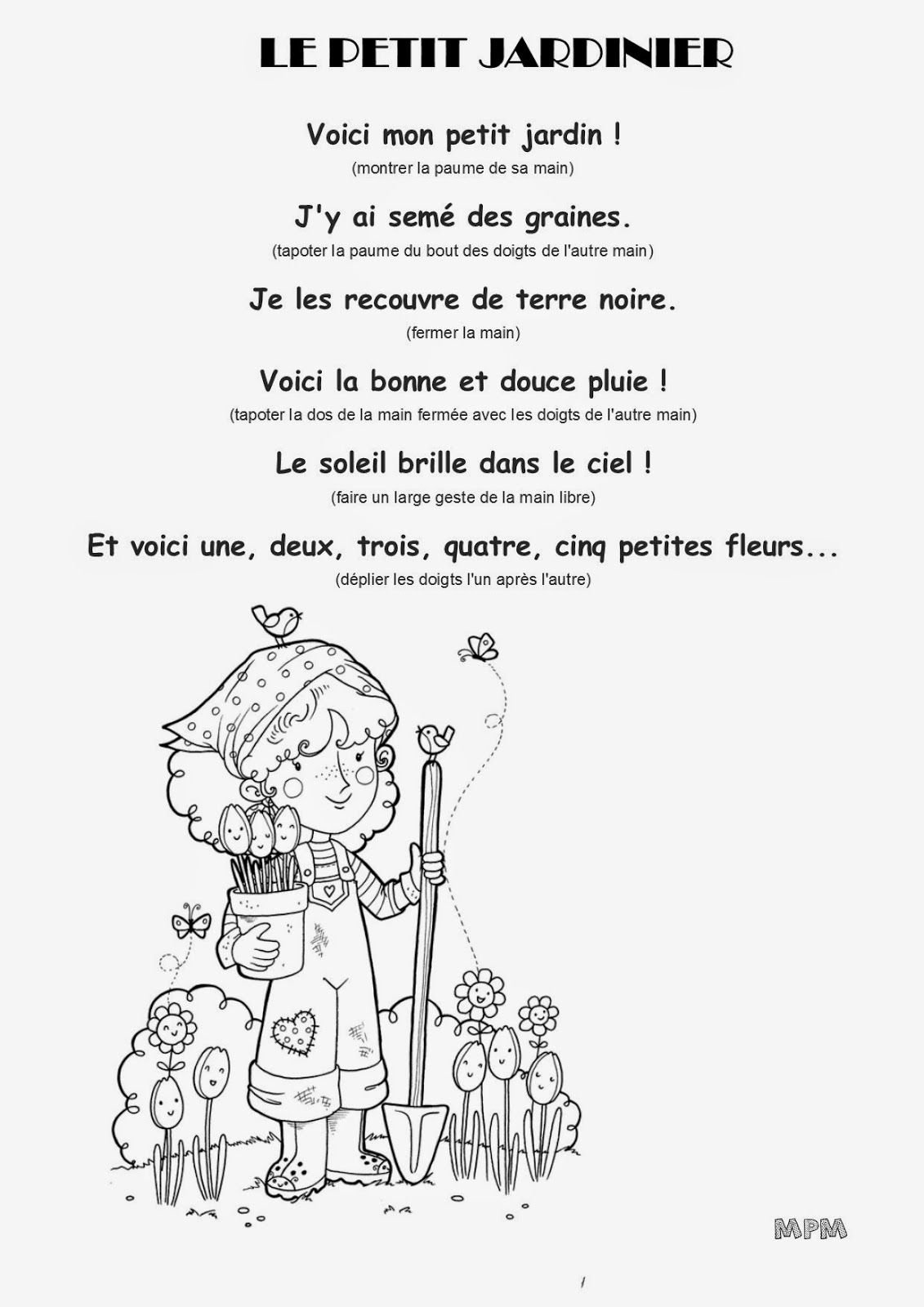 Chanson De La Petite Patate - GreatestColoringBook.com