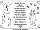 Comptine À Colorier Au Clair De La Lune | Comptines pour Au Clair De La Lune Paroles