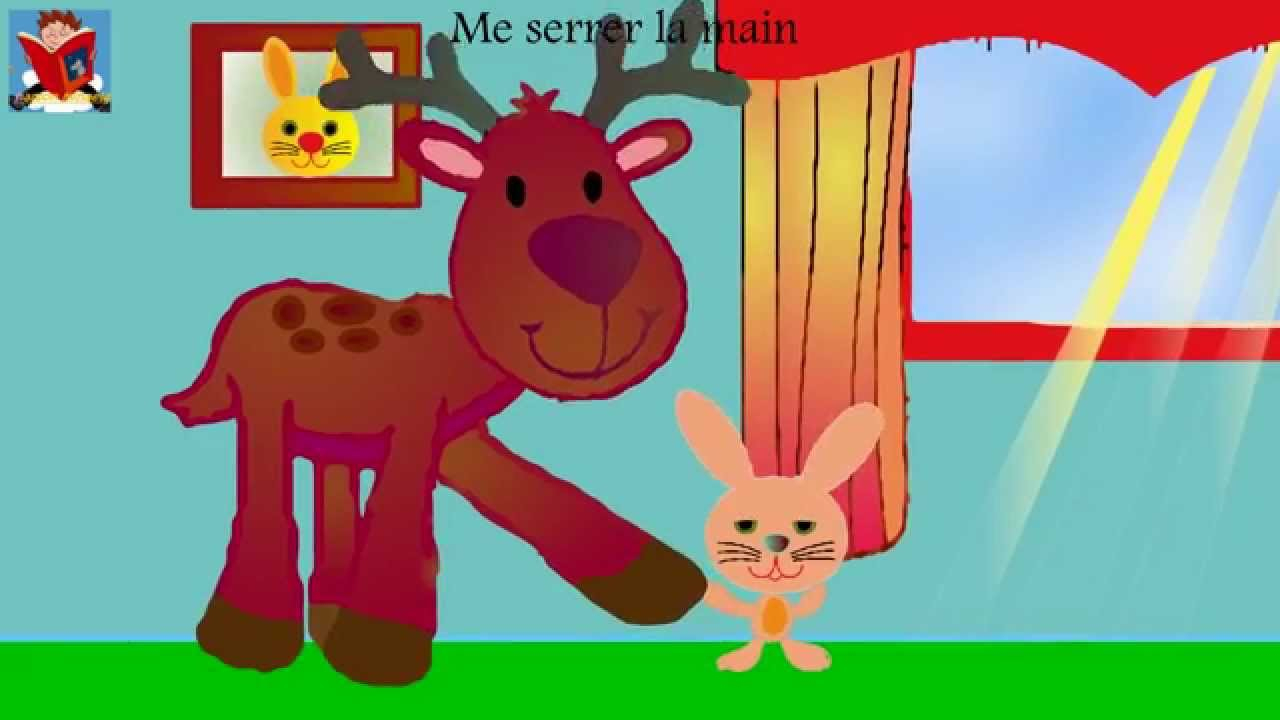 Comptine -Dans Sa Maison, Un Grand Cerf "Cerf Cerf Ouvre