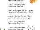 Comptine J'Ai Un Tout Petit Lapin - Paroles Illustrées &quot;J serapportantà Chanson De La Petite Patate