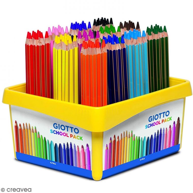 Crayon De Couleur Giotto Mega X 120 – Coffret École à Crayon De Coloriage