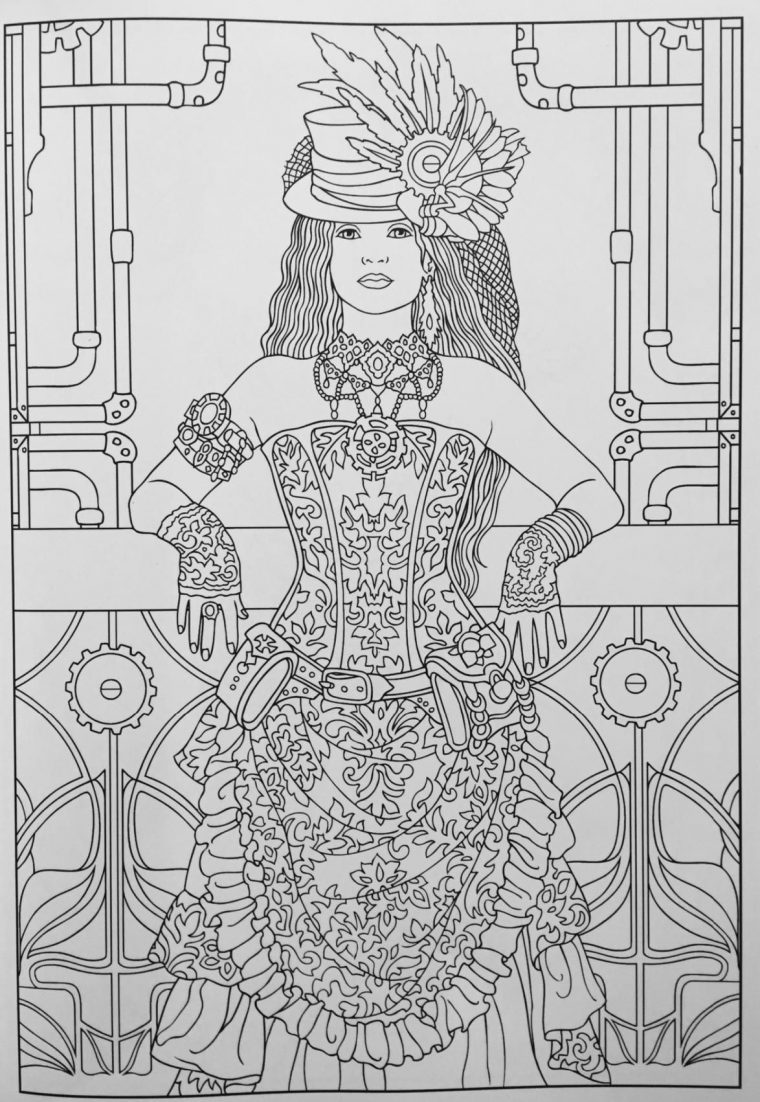 Creative Haven Steampunk Fashions Coloring Book (Creative tout Book Coloriage