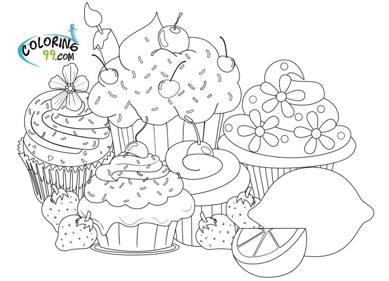 Cupcake Coloring Pages | Minister Coloring avec Coloriage De Cupcake