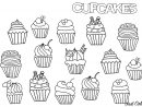 Cupcakes Doodle - Cupcakes Adult Coloring Pages dedans Coloriage De Cupcake