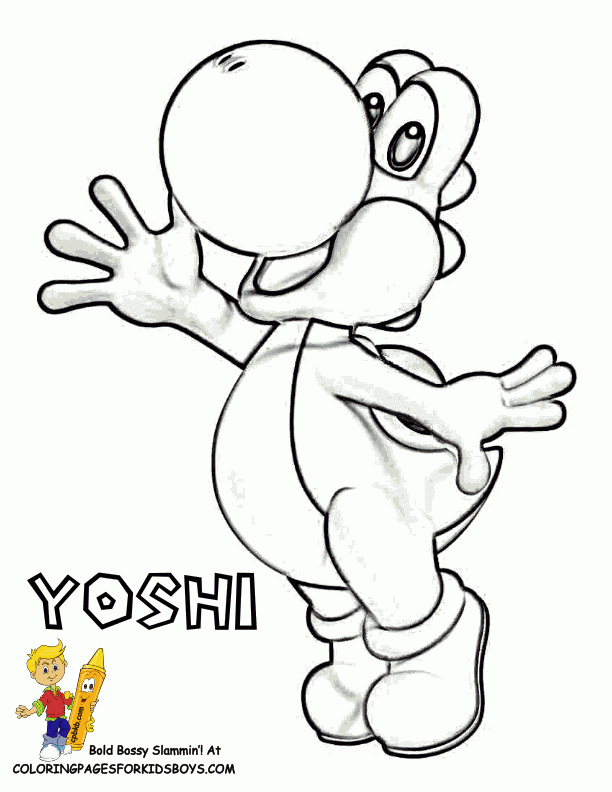 Daring Mario Coloring Pages | Yoshi | Free | Wario | Mario encequiconcerne Dessin De Yoshi