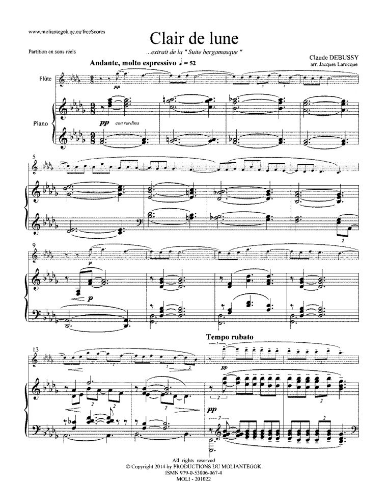 Debussy Clair De Lune Violin Solo Sheet Music – Clair De intérieur Clair De Lune Debussy