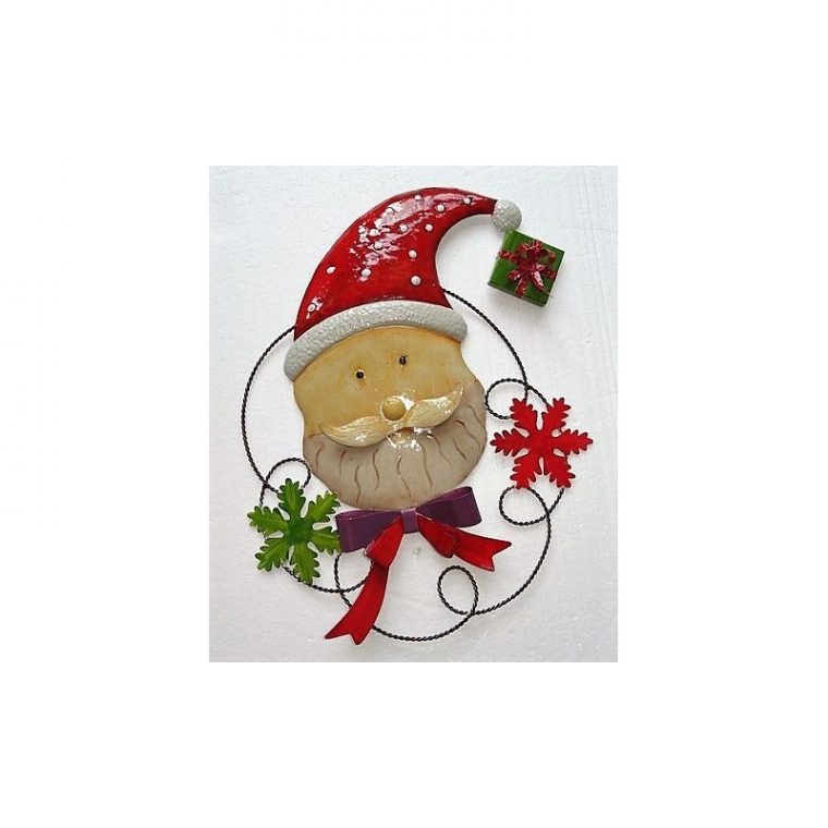 Decoration De Noel – Tete De Pere Noel 41 X 3 X 49 Cm concernant Tete De Pere Noel