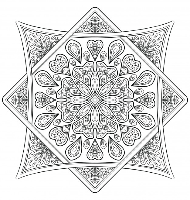 Décoration Design Mandala. Livre De Coloriage Adulte pour Livre Coloriage Adulte